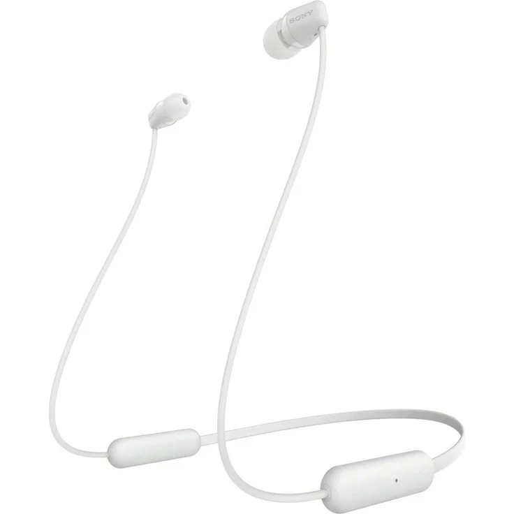Sony WI-C200W In-Ear Kopfhörer, mit Bluetooth, Mikrofon, weiß – Bild 1