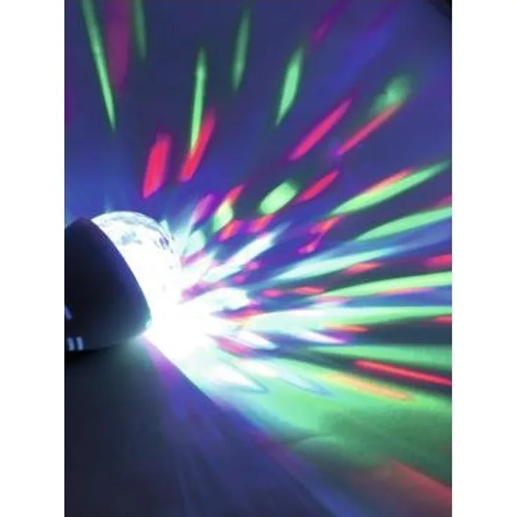 OMNILUX LED BC-1 E-27 Strahleneffekt RGB | Rotierendes Deko-Leuchtmittel mit roter, grüner und blauer LED | Für jede haushaltsübliche E-27-Fassung