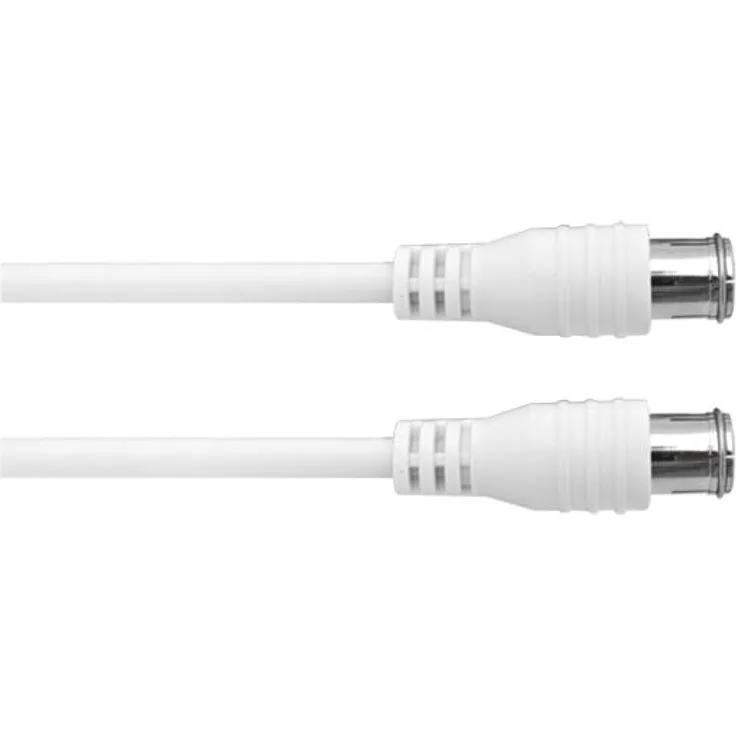 Axing SAK 151-00 hochgeschirmt SAT-Anschlusskabel, Quickfix-F-Stecker, 1,50 m weiß