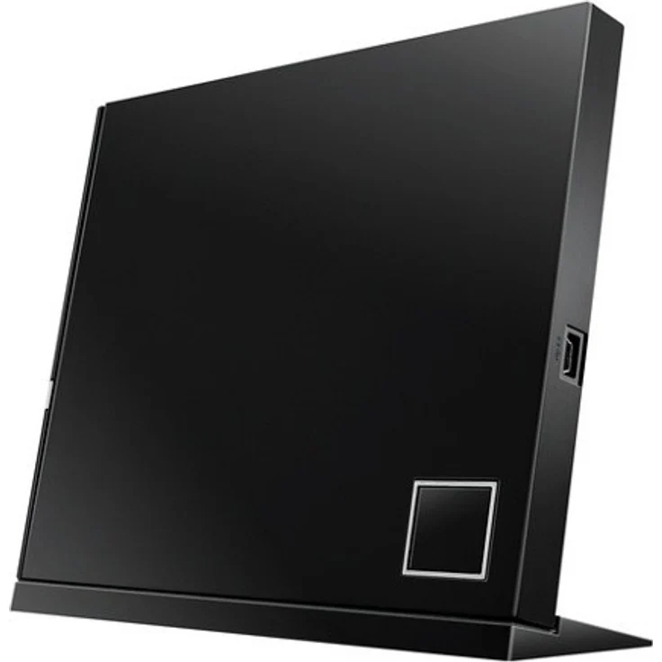Asus SBC-06D2X-U externes Slim Blu-Ray BDXL Combo (6x BD-R Lesen, 8x DVD±R, 6x DVD±R DL, 5x DVD-RAM, USB 2.0) inkl. Cyberlink Power2Go, Hochglanz Schwarz – Bild 1