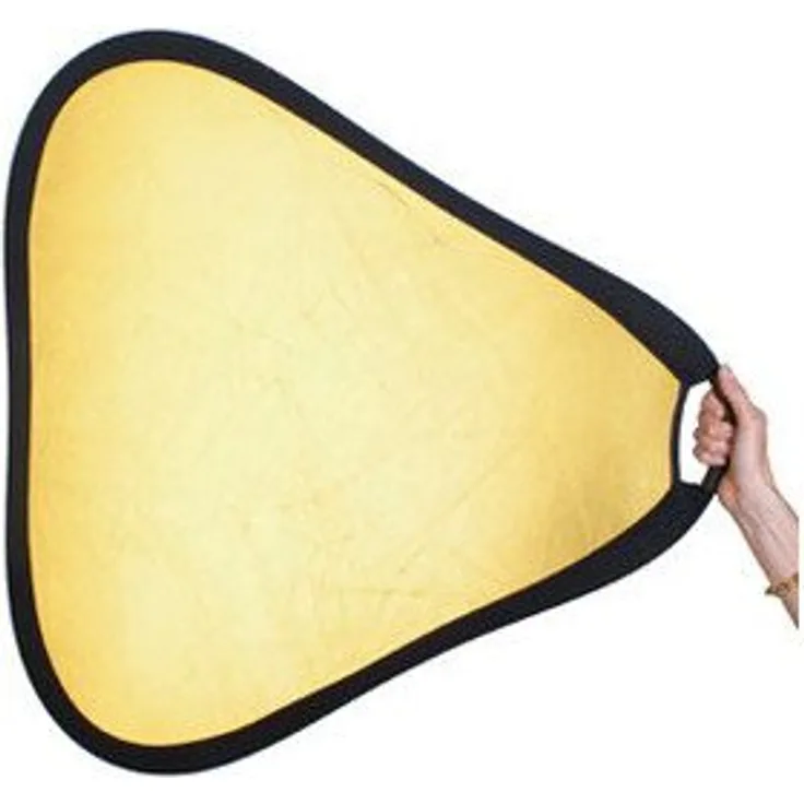 StudioKing Reflektor mit Griff Gold-Silver CRGGS60 60 cm