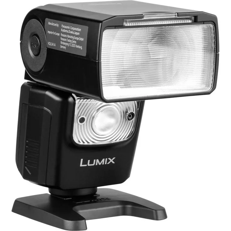 Panasonic LUMIX DMW-FL580L Externes Blitzgerät (Leitzahl 58, LED-Videoleuchten-Funktion, kabellose Bedienung) schwarz