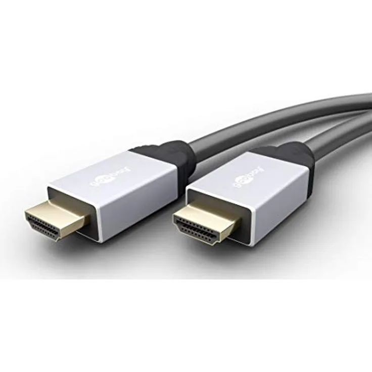 Goobay 75777 Highspeed HDMI Anschlusskabel mit Ethernet HDMI-Stecker (Typ A) > HDMI-Stecker (Typ A), 2 Meter