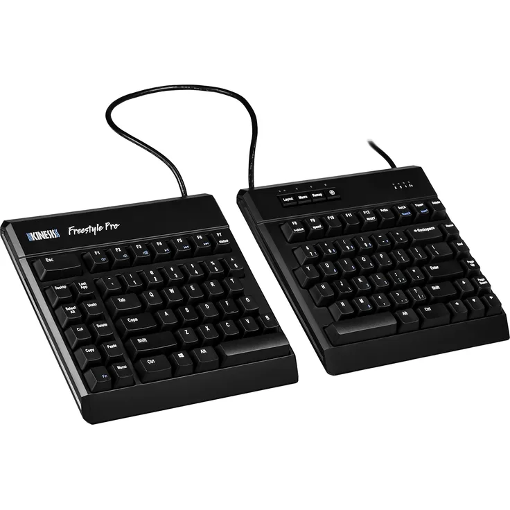 Freestyle Pro Ergonomische Tastatur (mechanisch, programmierbar, verstellbar) Cherry MX Brown