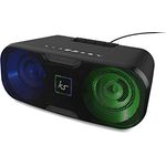 KitSound Slam XL Drahtloser Bluetooth-Partylautsprecher mit LED-Lichtshow - Schwarz