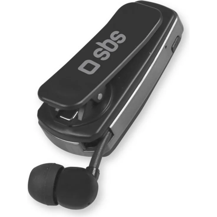 SBS Bluetooth Kopfhörer aufwickelbar Bluetooth Kopfhörer mit 7 Stunden Laufzeit, Multipoint-Technologie & Mikrofon Funkkopfhörer in schwarz für Apple iPhone Handy
