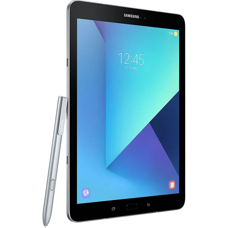 Samsung Galaxy Tab S3 Quad-HD-Auflösung 9,7 Zoll, WLAN-Tablet, Dual-Core, 4 GB RAM, 32 GB Speicher, Android, Silber (SM-T820NZSADBT) – Bild 1