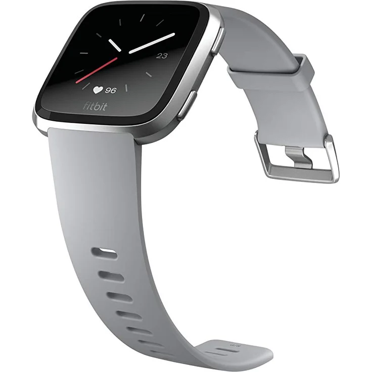 Fitbit Versa, Gesundheits & Fitness Smartwatch mit Herzfrequenzmessung, 4+ Tage Akkulaufzeit & Wasserabweisend bis 50 m Tiefe, Grau – Bild 3