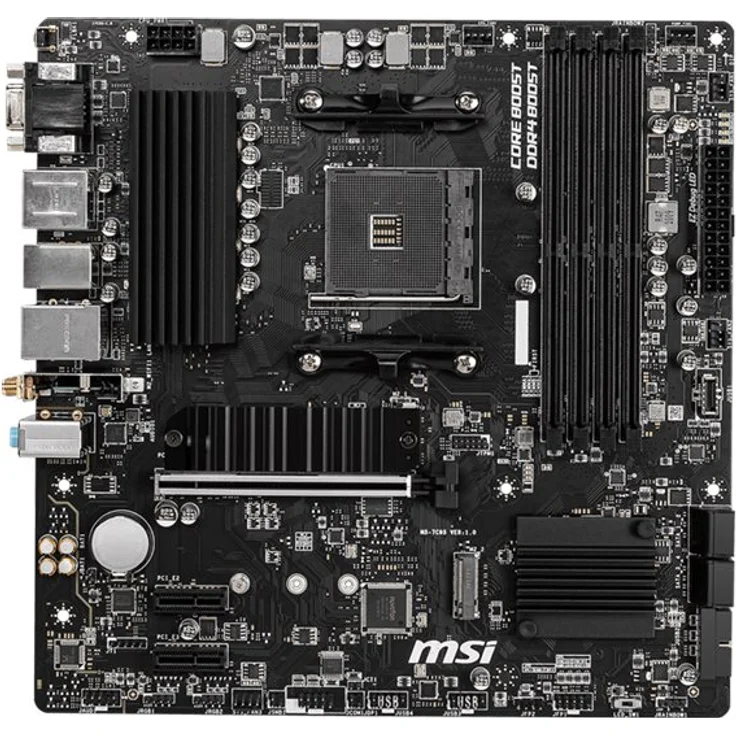 MSI B550M PRO-VDH WIFI - micro ATX, AMD B550, Sockel AM4, Dual-channel DDR4-SDRAM (7C95-001R) – Bild 2