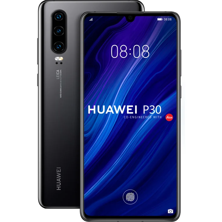 Huawei P30 Smartphone 15,49cm (6,1 Zoll) OLED-Display, 128GB interner Speicher, 6GB RAM, Dual-SIM, Android, Black – Bild 2