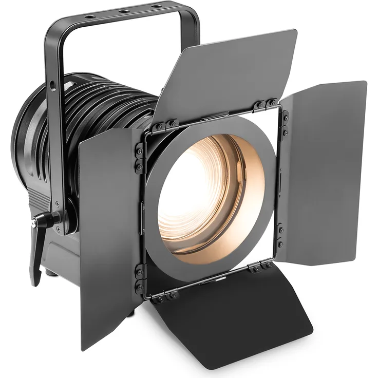 Cameo TS 100 WW - Theater-Spot mit Fresnel-Linse und warmweißer 100 W LED in schwarzem Gehäuse 