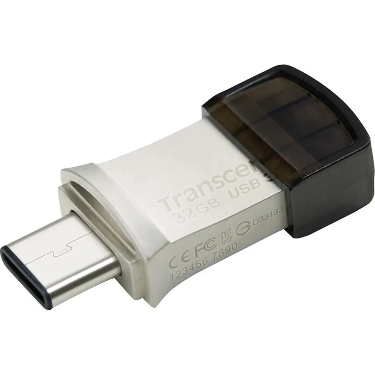 Transcend JetFlash 890 32GB USB Type-C zu USB 3.1 Gen 1 Dual Connector USB OTG Flash Drive für Android TS32GJF890S