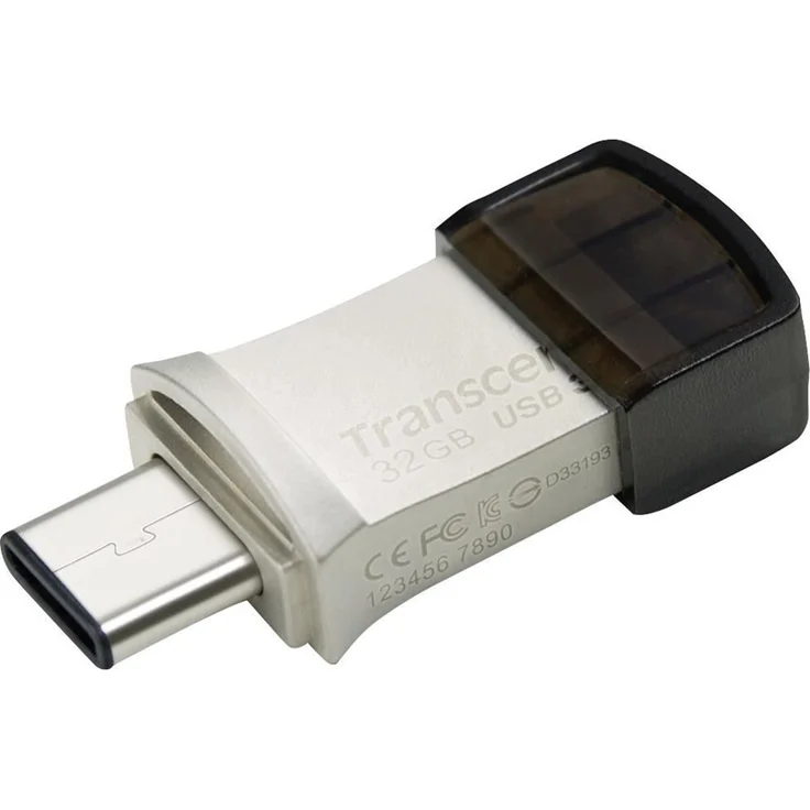 Transcend JetFlash 890 32GB USB Type-C zu USB 3.1 Gen 1 Dual Connector USB OTG Flash Drive für Android TS32GJF890S