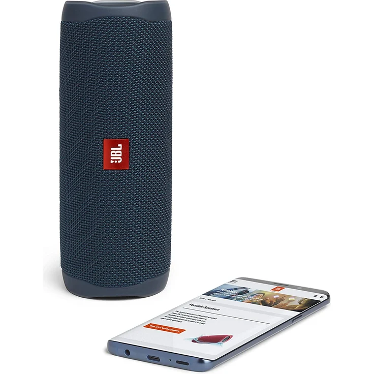 JBL FLIP 5 Bluetooth-Lautsprecher, wasserdicht, blau – Bild 4