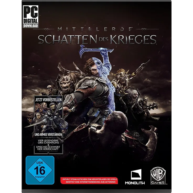 Mittelerde: Schatten des Krieges -Standard Edition - [Code in the Box]- [PC]