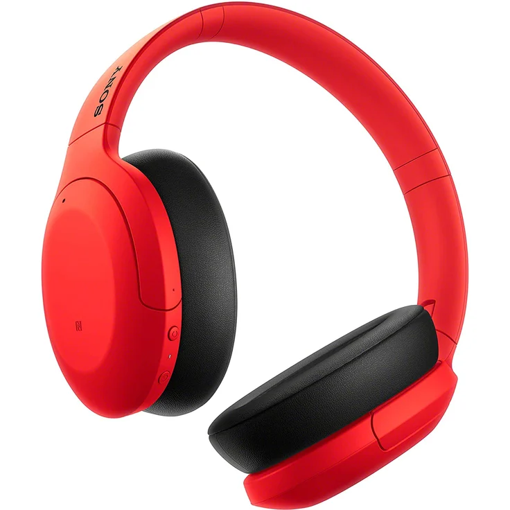 Sony WH-H910N kabellose High-Resolution Kopfhörer (Noise Cancelling, Bluetooth, Quick Attention Modus, bis zu 40 Std. Akkulaufzeit, Headset mit Mikrofon für Telefon & PC-Laptop) rot – Bild 5