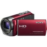 Sony HDR-CX130ER Full HD Camcorder (7,6 cm (3 Zoll) Display, bildstabilisiert, Exmor R Sensor) rot