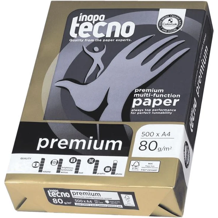 Inapa Tecno Kopierpapier Premium 80g A4 weiß - Preisvergleich – Bild 1