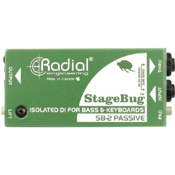 Radial Engineering SB-2 passive DI-Box mit Stereo-zu-Mono-Merge-Funktion