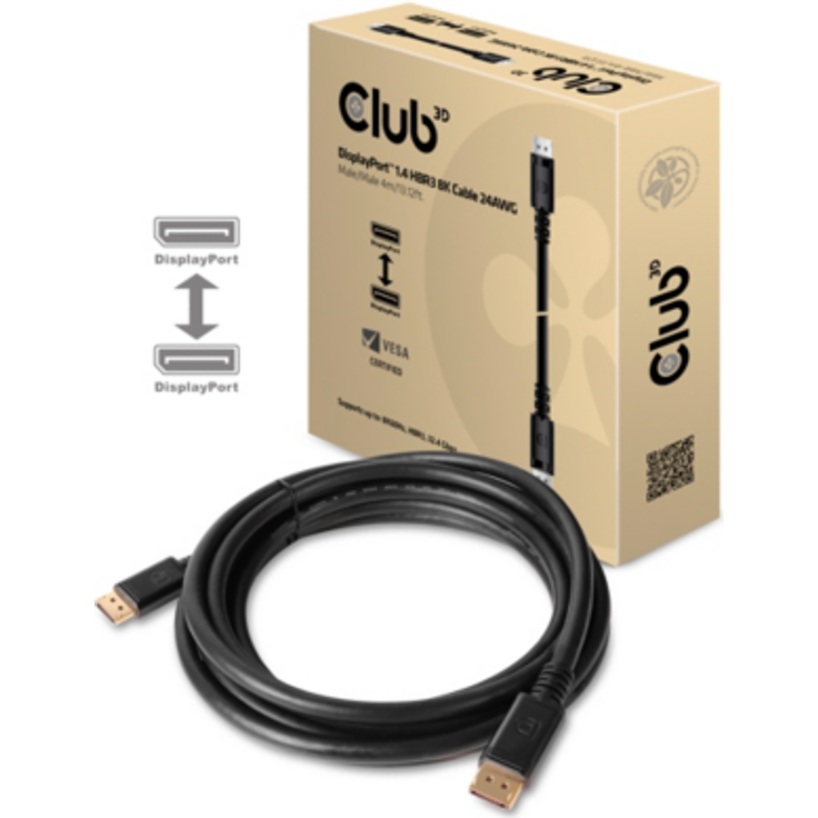 Club 3D CAC-1069B DisplayPort 1.4 HBR3 8K Kabel Schwarz
