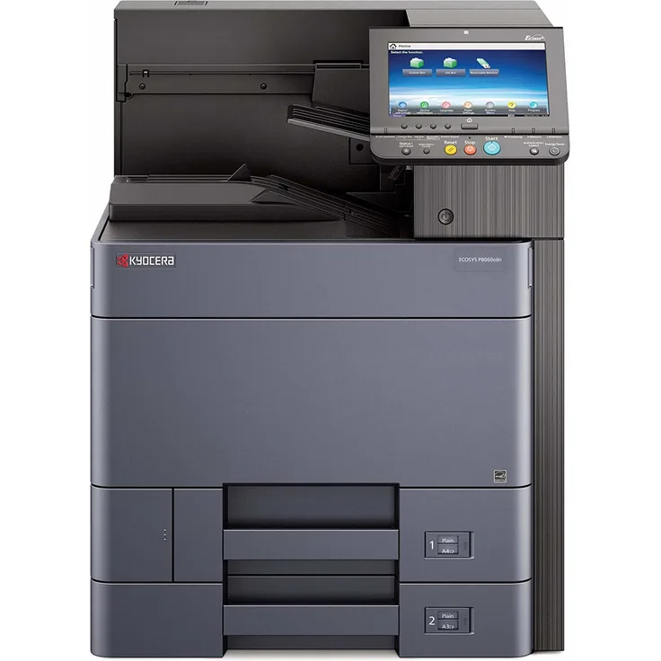 Kyocera Ecosys P8060cdn - Laserdrucker, Farbe, Auflösung: 4800 x 1200 dpi, Druckgeschwindigkeit (S/W): 60 S/min, Papierzufuhr: 1150 Blatt (1102RR3NL0)