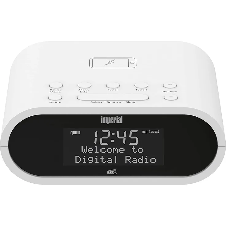 Imperial Dabman d20 Radiowecker, Dot-Matrix-Display, weiß