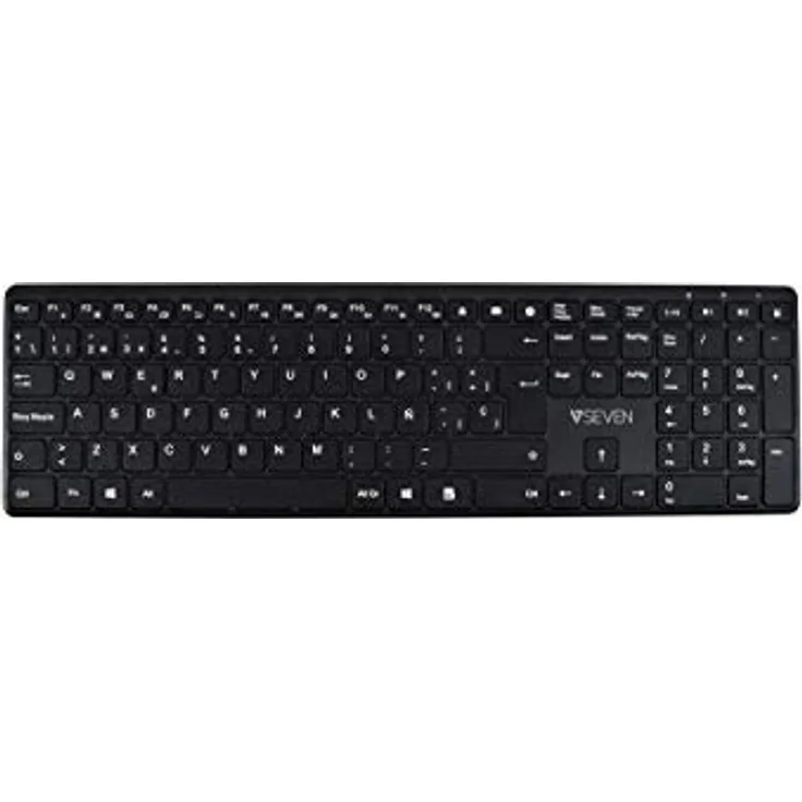V7 KW550ESBT - Tastatur - Bluetooth, 2.4 GHz - QWERTY - Spanisch - Schwarz (KW550ESBT)