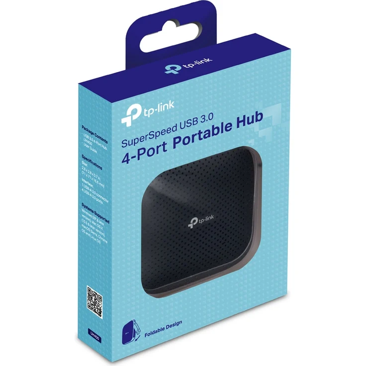 TP-Link UH400 4-Port-USB-3.0-Hub (bis zu 5 Gbit-s, 4 Steckplätze, Plug & Play, Hot Swapping, unterstützt Windows 10-8.1-8-7-Vista-XP, MacOS X und Linux) schwarz – Bild 5