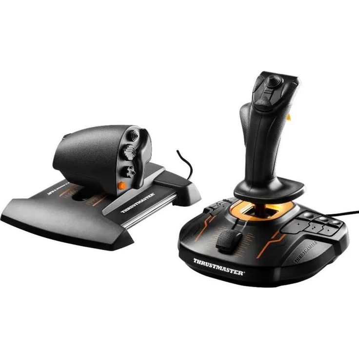 Thrustmaster T.16000M FCS Hotas Flight Control System Schwarz, Orange (2960778) (PC)
