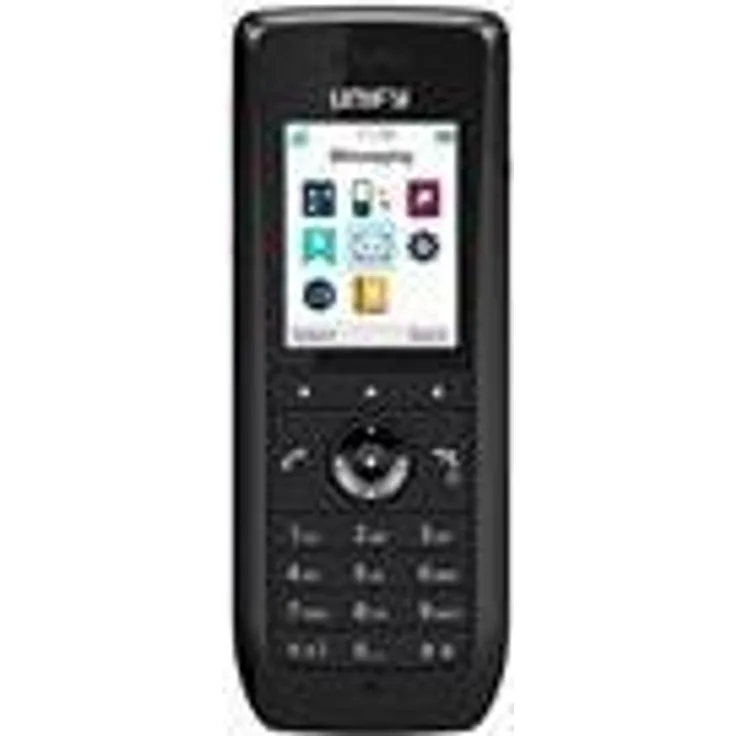 Unify OpenScape WLAN Phone WL4 Schnurloses VoIP-Telefon mit Bluetooth-Schnittstelle IEEE 802,11a-b-g-n-ac (Wi-Fi) SIP, RTP, SRTP Schwarz