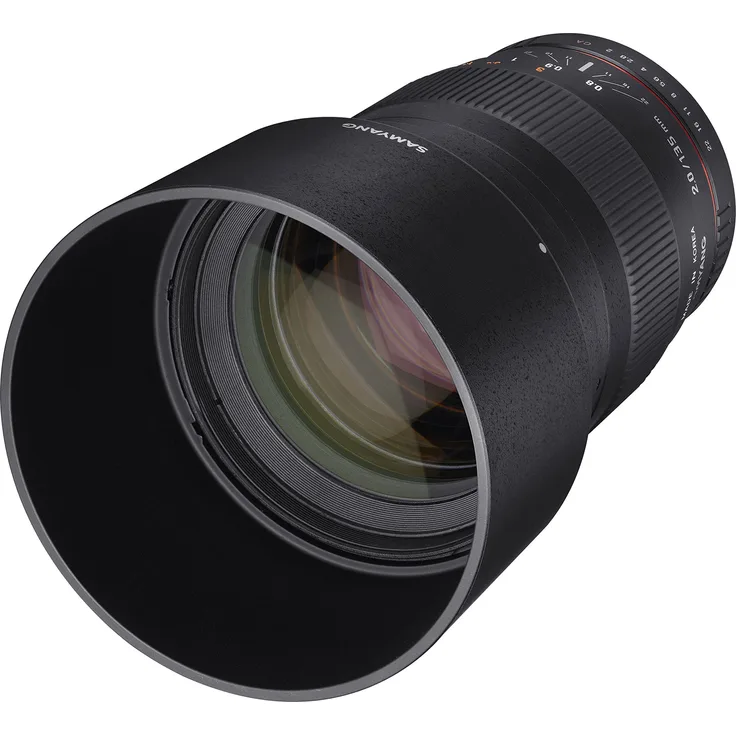 Samyang 135–135 mm f/2,0–22 Teleobjektiv, festes Prime, 135 mm F2.0 ED UMC Teleph, Fuji X, schwarz