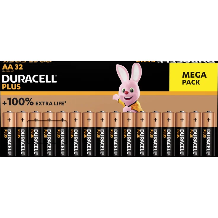 Duracell Plus-AA BP32 Mignon (AA)-Batterie Alkali-Mangan 1.5V 32St. – Bild 1