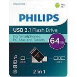 Philips USB-Flash-Laufwerk, 2-in-1, 64 GB, USB3.1 USB-C