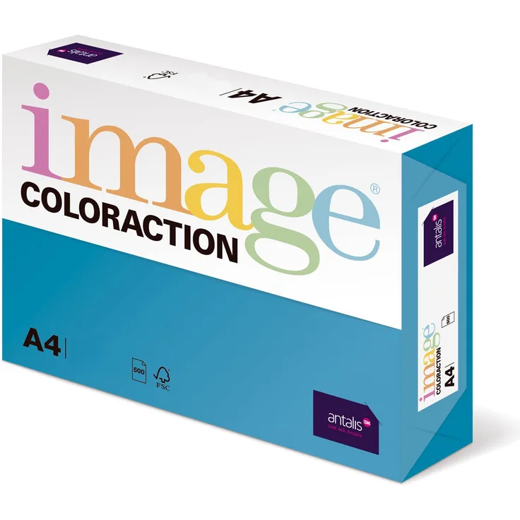 Image Coloraction - farbiges Kopierpapier Lisbon-königsblau 120g-m² A4 - Paket zu 250 Blatt