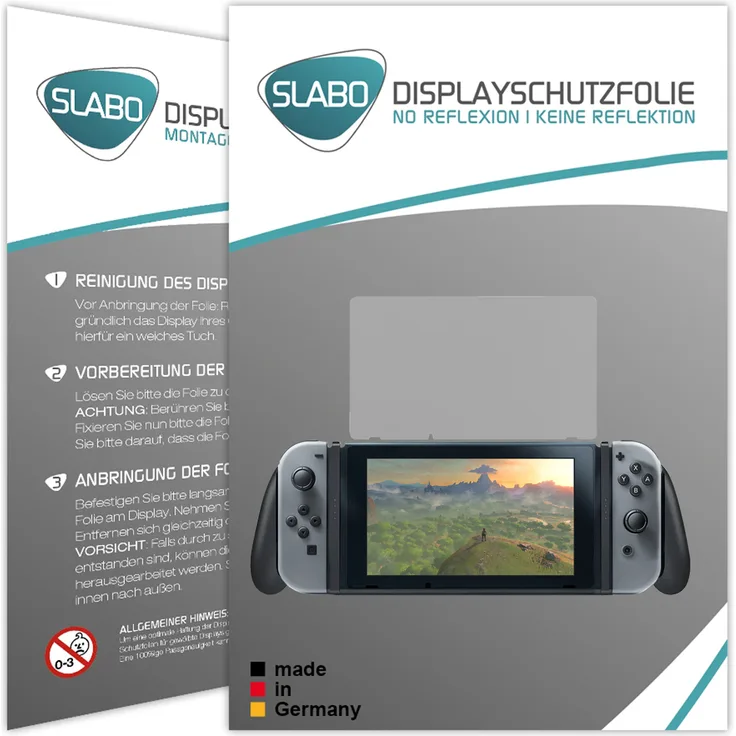 2x Slabo Displayschutzfolie für Nintendo Switch MATT ''No Reflexion''