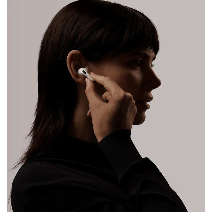 Apple AirPods Pro 1. Generation (2019) True Wireless In-Ear Kopfhörer mit Bluetooth, Mikrofon, Noise Cancelling, geeignet für iPhone, weiß – Bild 9