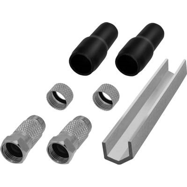 TRU COMPONENTS F-Stecker Set Twin Kabel-Durchmesser: 5 mm (TC-6936300)