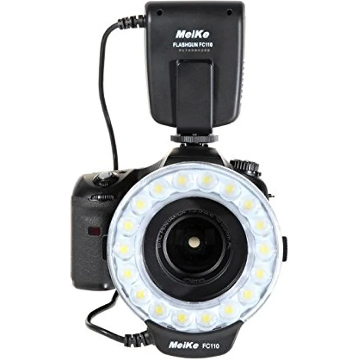 Makro Ringblitz Ringleuchte für Canon EOS DSLR Kameras von Meike – Bild 1