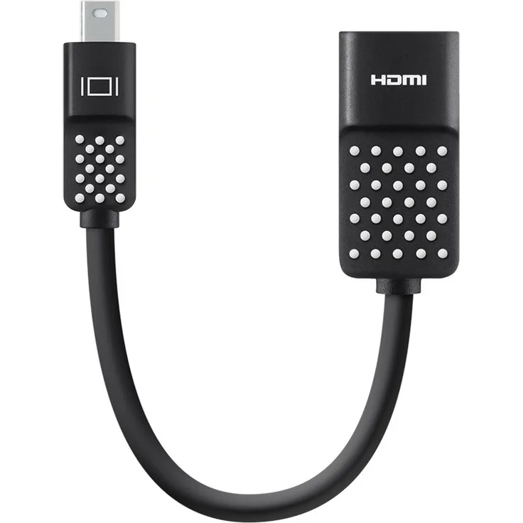Belkin Mini DisplayPort--HDMI-Adapter (geeignet für 4K-Auflösung, Macbook Air, Macbook Pro und andere Mini DisplayPort-Geräte) schwarz