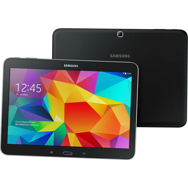 Samsung Galaxy Tab 4 10.1 SM-T535N HD-Auflösung 10,1 Zoll, LTE-Tablet, Quad-Core, 1,5 GB RAM, 16 GB Speicher, Android, Schwarz (SM-T535NYKADBT) - Preisvergleich – Bild 1