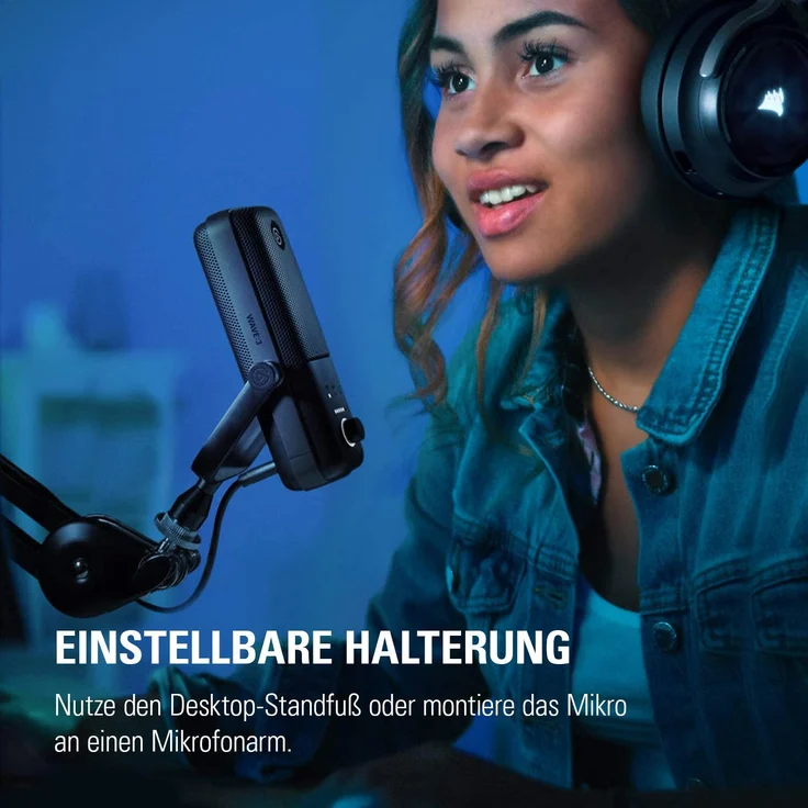 Elgato Wave:3, Premium-USB-Kondensatormikrofon mit digitaler Mixing-Lösung, Anti-Clipping-Technologie und kapazitivem Sensor für Stummschaltung, für Streaming und Podcasting – Bild 9