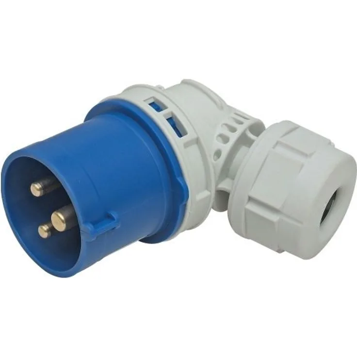 E-Winkelstecker blau