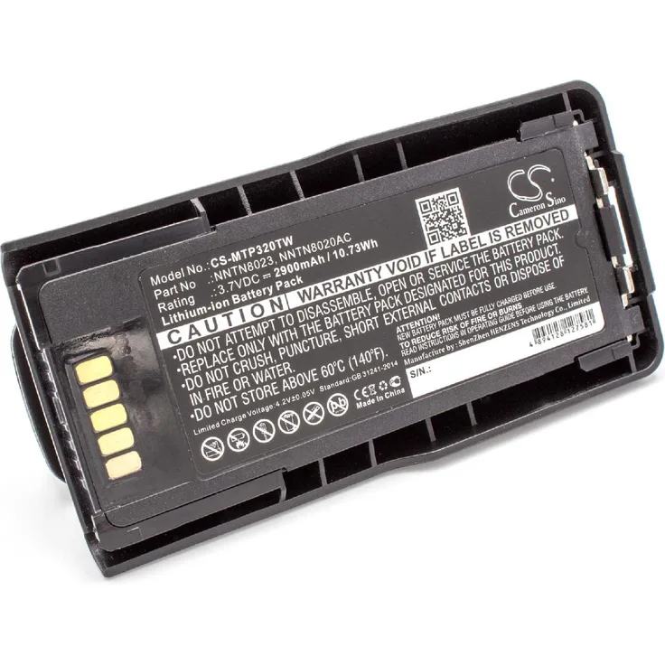 VHBW Akku, geeignet für Funkgerät, Walkie Talkie wie Motorola NNTN8020 2900 mAh, 3,7 V, Li-Ion