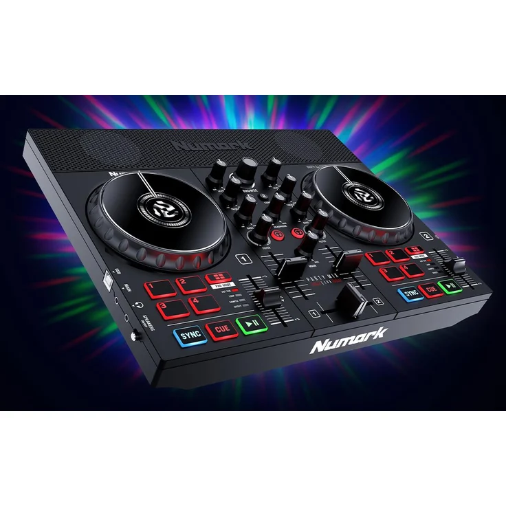 Numark Party Mix Live DJ-Controller mit eingebauter Lightshow und Lautsprechern – Bild 2