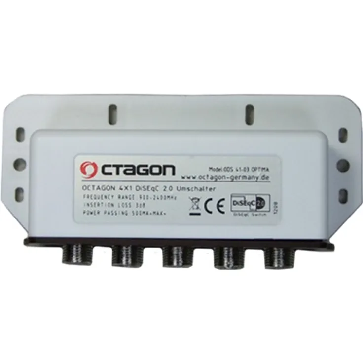 Octagon DiseqC Schalter 4/1 ODS 41-03 Optima mit WSG HD HDTV 3D