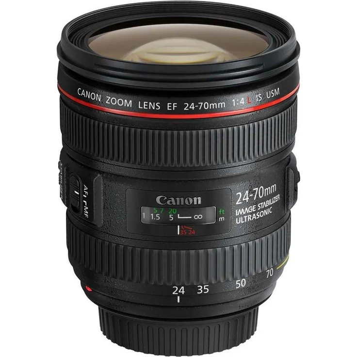Canon Zoomobjektiv EF 24-70mm F4L IS USM für EOS (77mm Filtergewinde, Autofokus, Bildstabilisator) schwarz – Bild 2