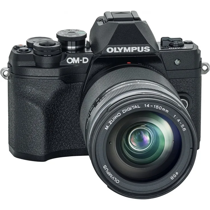 Olympus OM-D E-M10 Mark IV Systemkamera inkl. ED 14-150mm f4-5,6 II Kit schwarz