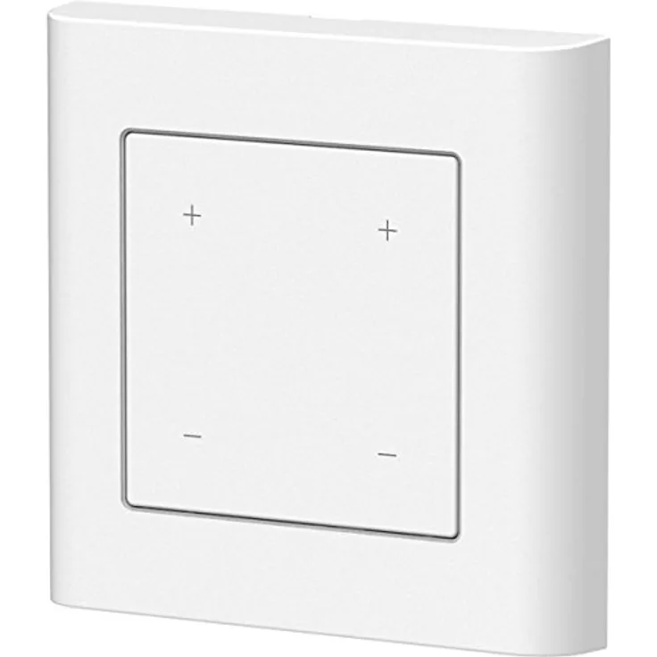 Lupus Electronics Lupusec V2 Doppel-Lichtschalter, Weiß, Tasten, 5 A, 230 V, 84 x 84 x 47,4 mm