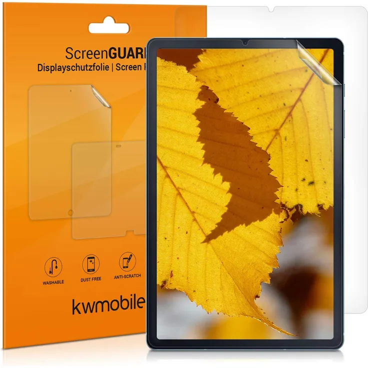 kwmobile 2X Folie kompatibel mit Samsung Galaxy Tab S6 Lite - Full Screen Tablet Schutzfolie entspiegelt