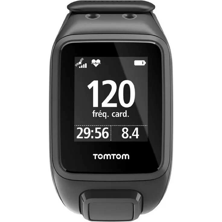 TomTom Runner 2 Cardio + Music Fitness-Tracker GPS, Unisex, S, Schwarz